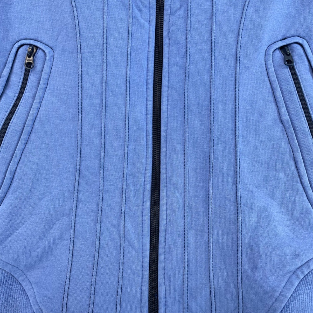 Lululemon Zip Sweater Blue Snap Women 8 VINTAGE - Picture 6 of 16